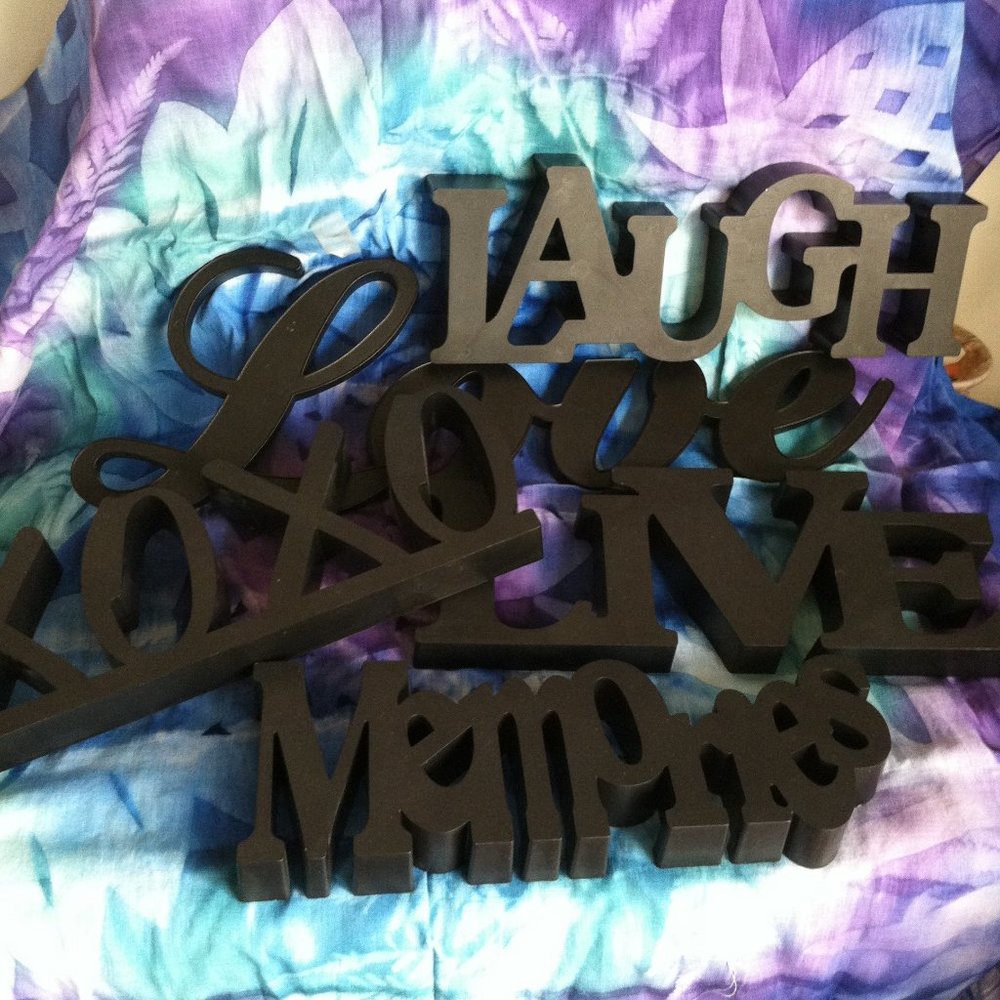 5 Wall Words Decor Art.